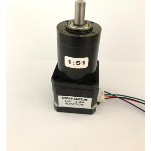 Ratio 51:1 /99: 1 Plug-in Nema17 planetary gear motor 0.27N.m motor body 34mm reducer body 49mm