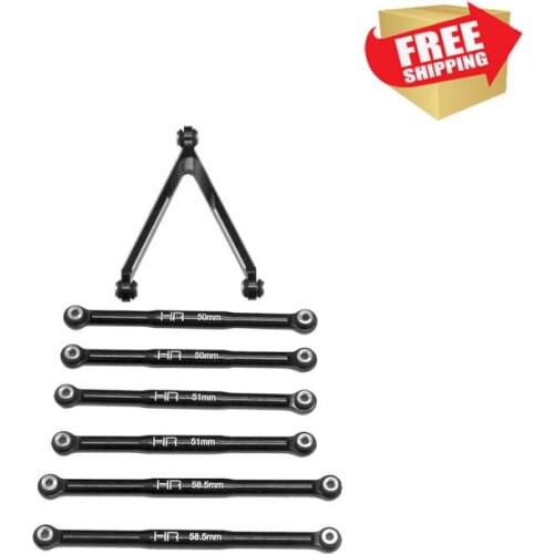 RC radio control car Aluminum Link Set for LWB (133.7mm) Scx 24 option upgrade parts