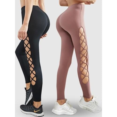 Sexy Yoga Pants Women Sport Leggings Push Up Yoga Gym Leggings Sport Women Fitness Sport Tights Hollow Scrunch Butt Leggings