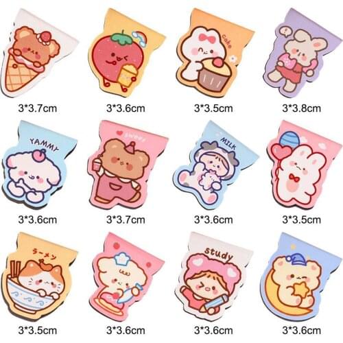 Cartoon Bookmark Book Page Folder Student Cute Half-fold Magnet Bookmark Girl Cute Pet Stationery Custom Magnetic Bookmark