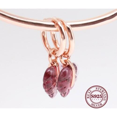 DoDoFly Original 925 Sterling Silver Fallen Leaf Earrings Creative Rose Gold Glaze Fallen Leaf Earrings For Women Gift Jewelry