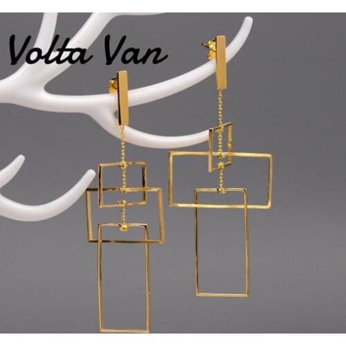 Volta Van 2021 New Drop Earrings 925 Sterling Silver Women Fine Jewelry Geometric Trendy Concise Fashion Ladies Silver Earrings