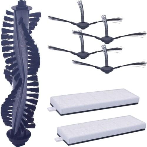 1 *primary brush +4 *dust filter hepa + 4 *side brush for iLife A4s robotic vacuum cleaner for auto parts spare parts