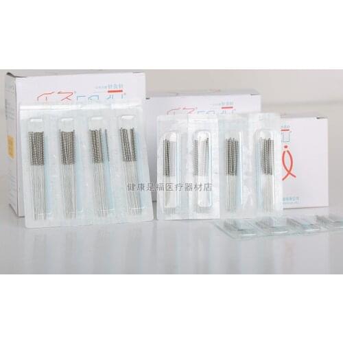 1000pcs Genuine EACU Sterile Disposable Acupuncture massage Needle accupuncture therapy needles 0.16/18/25/30mm