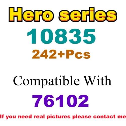 242Pcs 10835 Building Block Toy Hero Series 76102 Assembled Building Block Childrens Toy Gifts