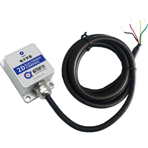 Protractor SEC225 2D Digital Magnetic Compass Two Dimensional Heading Yaw Sensor RS232 RS485 TTL Output Hexadecimal or Modbus