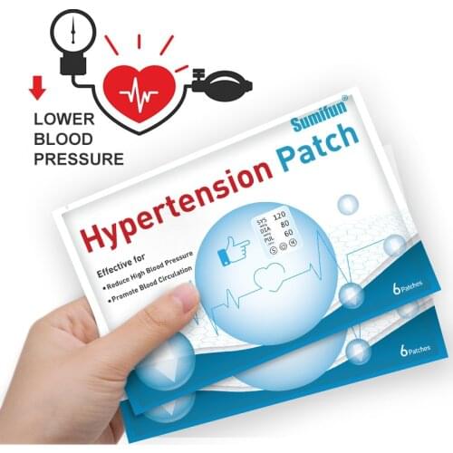 6pcs/bag Chinese Anti Hypertension Patch Lower Blood Glucose Treatment Blood Sugar Balance Patch