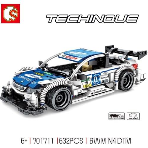 632pcs Sembo Block Creative Technic Series Car Set Education Building Bricks Toys Vehicle Model For Children Presnet BOY 701711