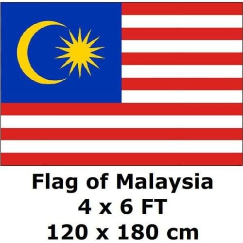 Malaysia Malaysian Flag 120 x 180 cm 100D Polyester Large Big Flags And Banners National Flag Country Banner