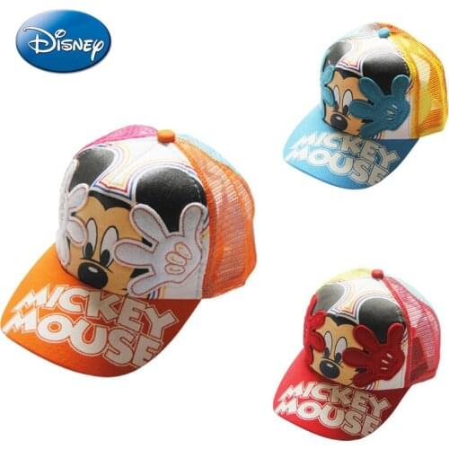 Disney Mickey Anime Cartoon Hat Baseball Cap Peak Cap Children Boys and Girls Summer Cute Sun Hat Sun Hat Sun Hat Free Shipping