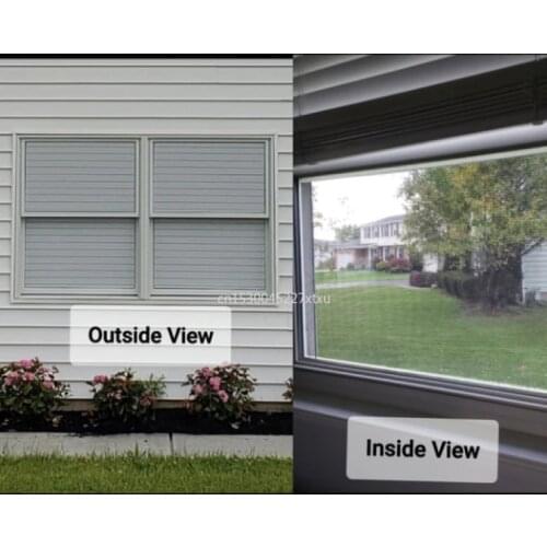 Way Vision Horizontal Blinds Horizontal Glass Blinds Static Glue-free Office Home Window Sticker Light Transmission Dropship