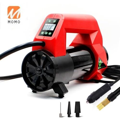 Hot sale portable digital 12v dual cylinder air compressor car bike tire tyre pump inflator/deflator with LED light