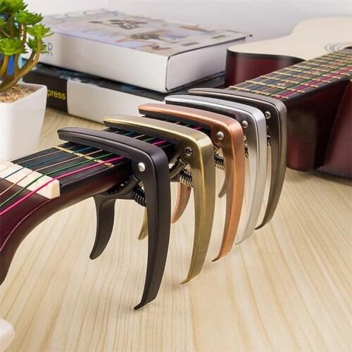 High Quality Aluminium Alloy Metal New Guitar Capo Quick Change Clamp Key Acoustic Classic Guitar Capo For Tone Adjusting