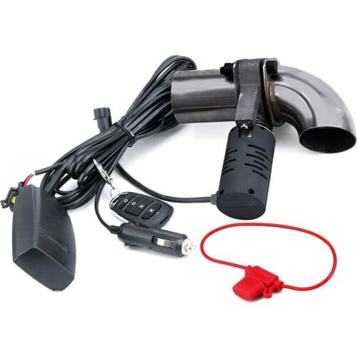 2 -3inch Exhaust Valve Muffler Cutout Kit Electric Exhaust Cutout Pipe Valve Set Automobile Wireless Remote Control Valve System