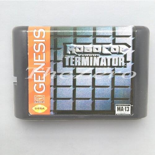 Robocop Versus Terminator EU/JAP Shell for 16 bit Game Card for Genesis System for Sega Mega Drive