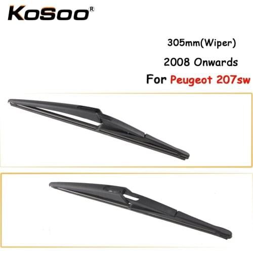 KOSOO Auto Rear Car Wiper Blade For Peugeot 207SW,305mm 2008 Onwards Rear Window Windshield Wiper Blades Arm,Car Accessories