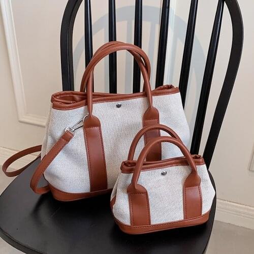 2021 Summer Autumn Fashion New Large-Capacity Canvas High-Quality Designer Brand Luxury WomenS Shoulder Crossbody Tote Handbag