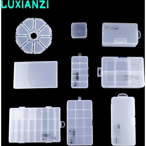 LUXIANZI Portable Plastic Storage Tool Box For Jewelry Beads Earring Metal Parts Nail Art Tip Organizer Plastic Case Toolbox