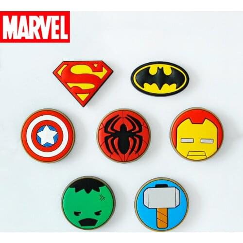 Cartoon Refrigerator Magnet Disney The Avengers Anime Figure Spiderman Iron Man Star Wars BB8 Marvel Series PVC Magnetic Sticker