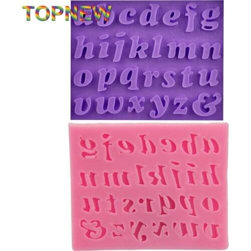Lowercase Mini Letters 3d silicone molds Chocolate Candy Jelly cake decotrating tools Fondant Cake moulds 1924