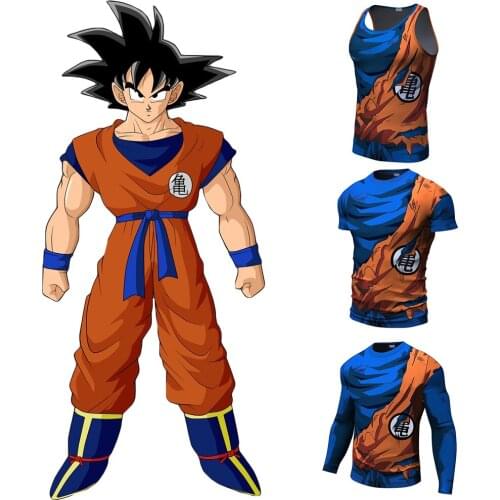 2020 T-shirt Mens Summer Super Cosplay Anime character Gym sport Slim Fit Cosplay 3D T-shirt Anime Harajuku Cosplay Anime char