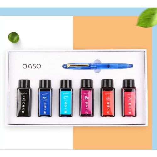 Pimio OASO C16 students with transparent calligraphy pen set Adult Lady gift box office signature pen