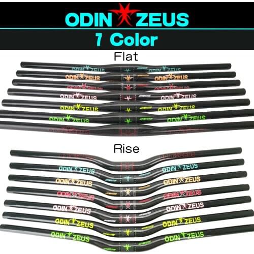 ODINZEUS Full Carbon 25.4mm/31.8mm*580-740mm Mountain Bicycle Handlebar /Flat/Rise MTB Carbon Handlebar Bike Part