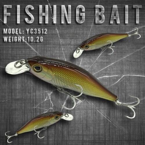 Fishing Lures 80mm/10.2g 0-0.8m Suspending High Quality Minnow Crankbait Fishing Lure Hard Bait good quality bait
