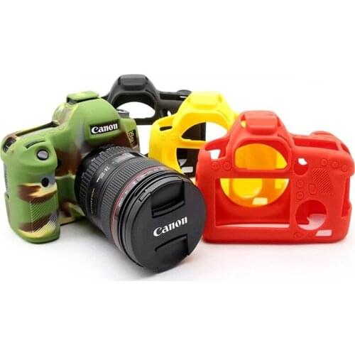 High Quality Silicone Camera Case Cover for Canon 6D/70D/77D/80D/650D/700D/5D3 5DS 5DR/5D Mark IV Soft Rubber Camera Case Skin