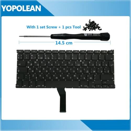 New Replacement Russian Keyboard with Screw Tool For Apple Macbook Air 13" A1369 A1466 2011-2017 Years