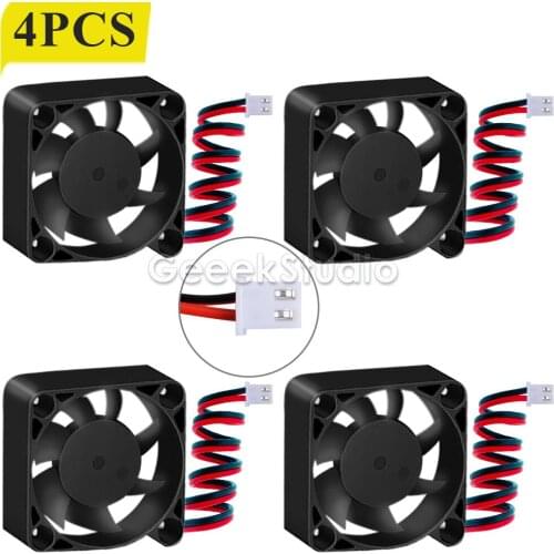 4-Pack 3D Printer 4010 Cooling Fan Brushless 12V 40mm Quiet Fan 3D DC 40*40*10 Silent Cooler Radiator 3D Printers