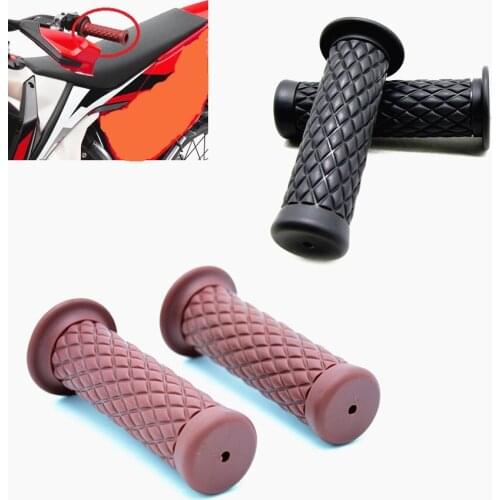 Vintage Motorcycle Hand Grips Retro Handle Rubber Bar Gel Grip for Ducati Cafe Racer 2019 Scrambler Moto 2018 2019