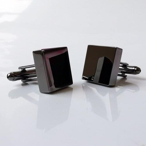 High Quality French Shirt Cufflinks Gold Black Metal Mens Luxury Jewelry Suit Cuff Links Gifts for Men Party Wedding Accessories