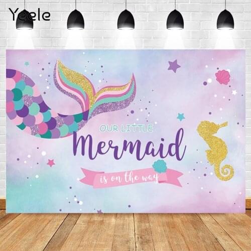 Yeele Sea Seabed Mermaid Photography Backdrops Vinyl Newborn Baby Shower Birthday Photographic Background Photo Studio Decor