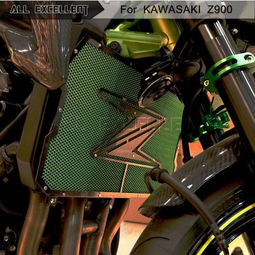 Motorcycle Aluminum Stainless Steel Radiator Guard Grill Cover Bezel Protector Grille for 2017 Kawasaki Z900