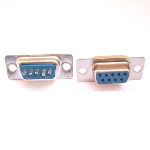 10 PCS 9 Pin 9P D-Sub DB9 Female Connector Straight Thru-Hole Solder