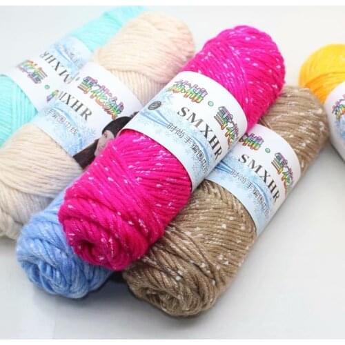 100g Wool Yarn Crochet Colorful Alpaca Coarse Knitted Scarf Jacket Line Knitted Yarn Raffia Yarn Knitting