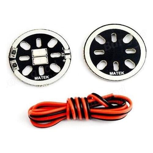 2X Matek LED Blue X2/5V Motor Mount light for 1806 2204 2206 Multicopters Drones