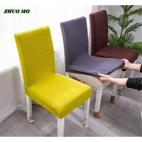 New 4pcs Dining Chair Cover Simple Spandex Elastic Chair Slipcover Case for Chairs home Stretch Christmas Chair Cover Wedding