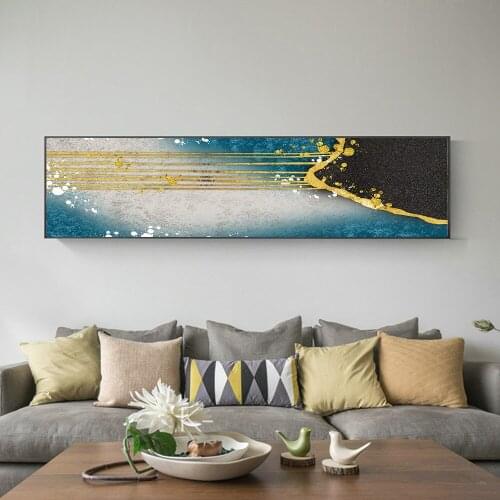 Abstract Ocean Canvas Painting Nordic Posters and Prints Wall Art Pictures for Living room Home Decor