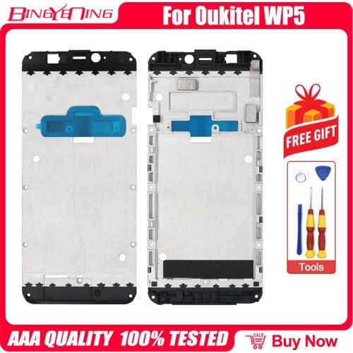 BingYeNing New Original Front Frame For 5.5 Inch Oukitel WP5 Front Housing Cover Case Assembly Replacement