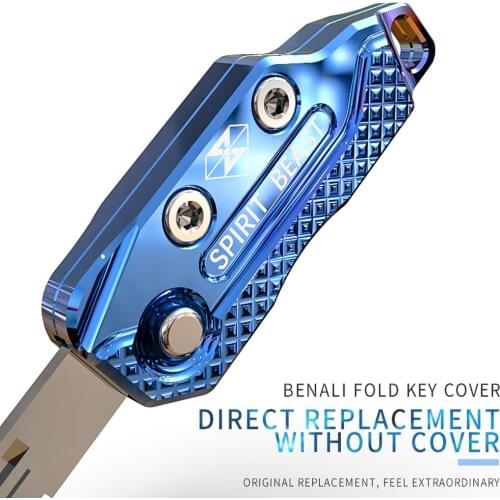 Spirit Beast CNC Aluminum Motorcycle Key Case Cover Motocross Motor Bike Scooter Accessories for Benelli HONDA YAMAHA (with Key)