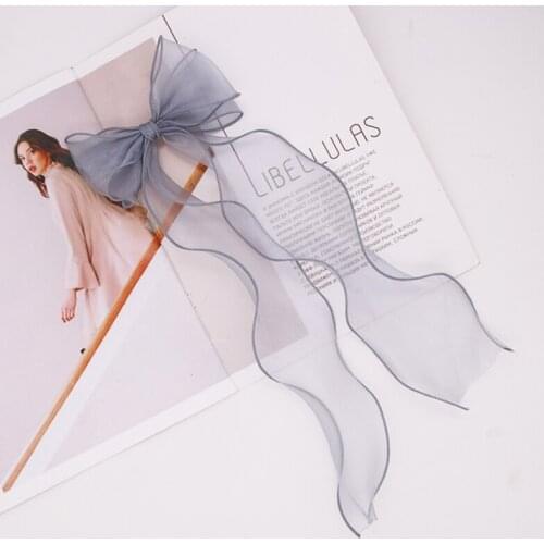 Baby Girl Bowknot Hair Band Fashion Color Fishtail Streamer Head band Hair Accessories MH88