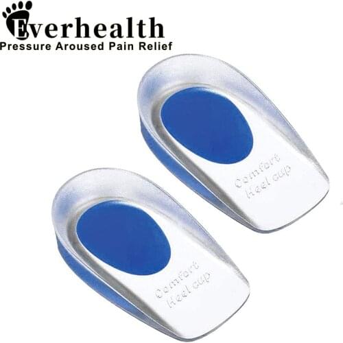 Womens Silicone Gel Heel Cups Heel Seats Foot Orthotic Cushions Insoles for Plantar Fasciitis Heel Spurs Heel Pain Foot Care