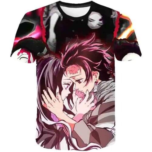 Ghost Blade Popular 3D T Shirt Women Men Fashion Demon Slayer Autumn Summer Short Sleeve T-Shirt Men and Women Casual Shirt Tops