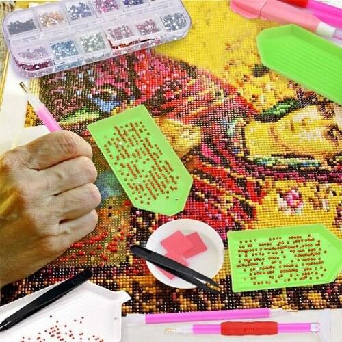 117Pcs 5D Diamond Painting Tool Diamond Embroidery Accessory Full Kit Pen Glue Tweezer With Storage Box DIY Rhinestone Craft Set
