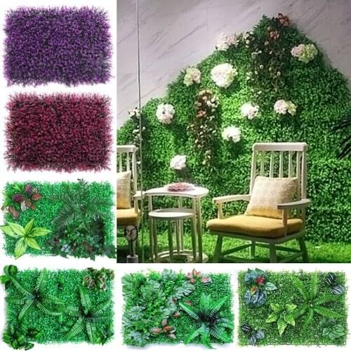 Artificial Green Plant Lawns Carpet for Home Garden Wall Landscaping Plastic Lawn Door Shop Backdrop Simulation Grass Turf Rug