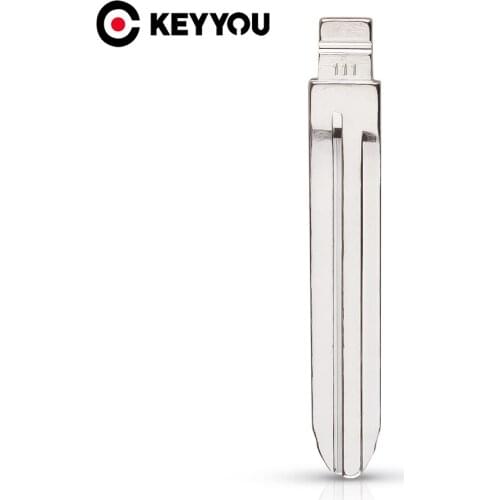 KEYYOU Metal No.111 Blank Filp Car Remote Key Blade KD MINI/KD900 For Subaru XV Legacy Forester Outback Impreza Tribeca