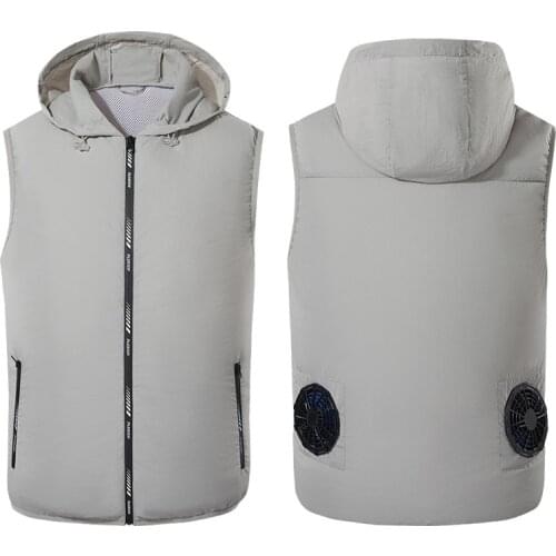 Summer Fan Equipped Clothing UV Resistant Cooling Vest For Men 5V USB Powered Air Conditioned Coat Summer Cooling Sleeveless