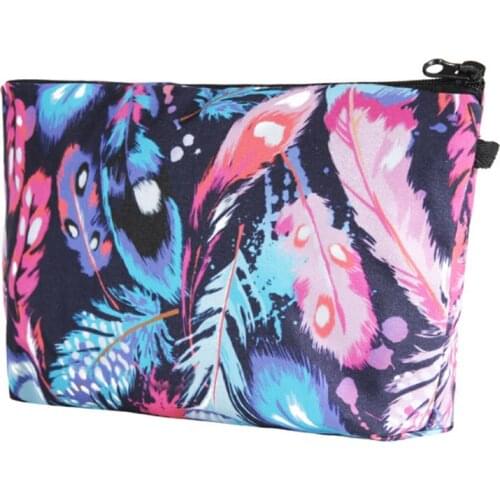 Hot Sale Fashion Women Brand Cosmetic Bag 3D Printing Black Bow Tie Makeup Bag Cosmetic Organizer Bag